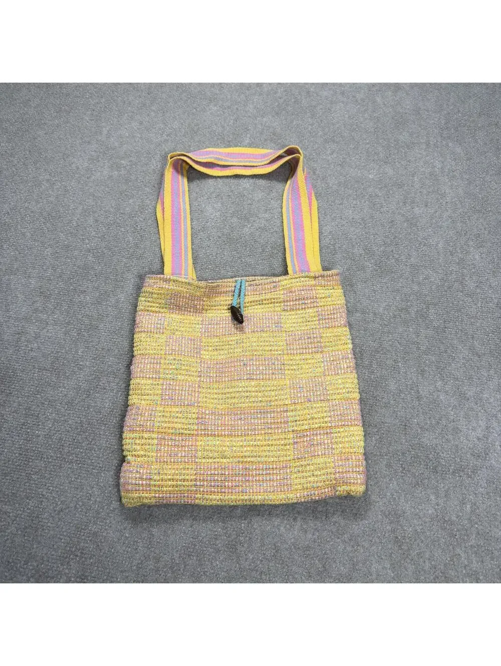 Rainy Day Studio Handwoven Artisan Tote Bag Boho Floral Lined Cottagecore
